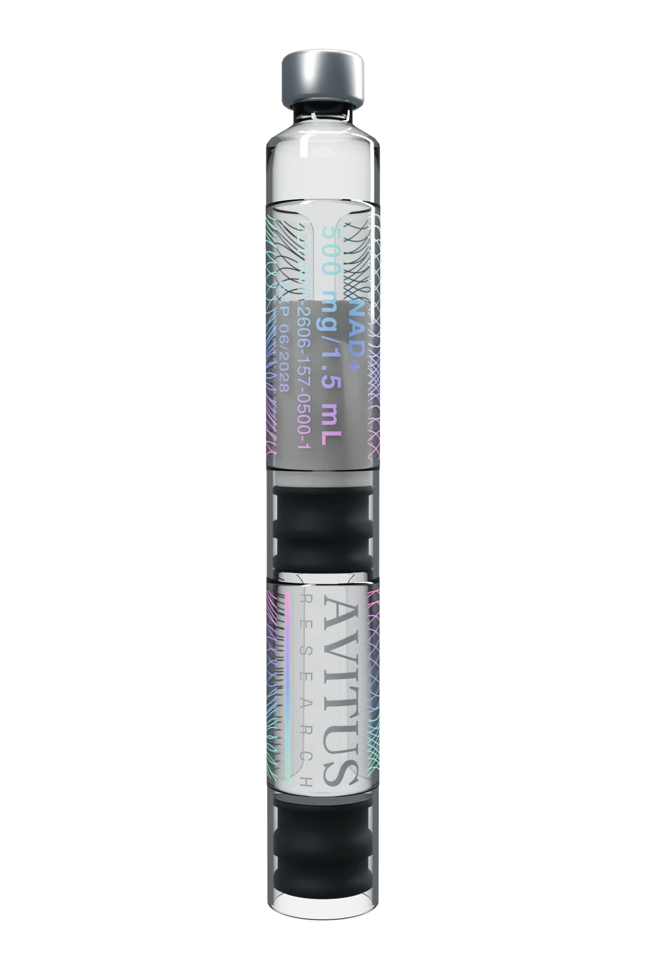 Avitus dual-chamber glass cartridge (illustrative study)