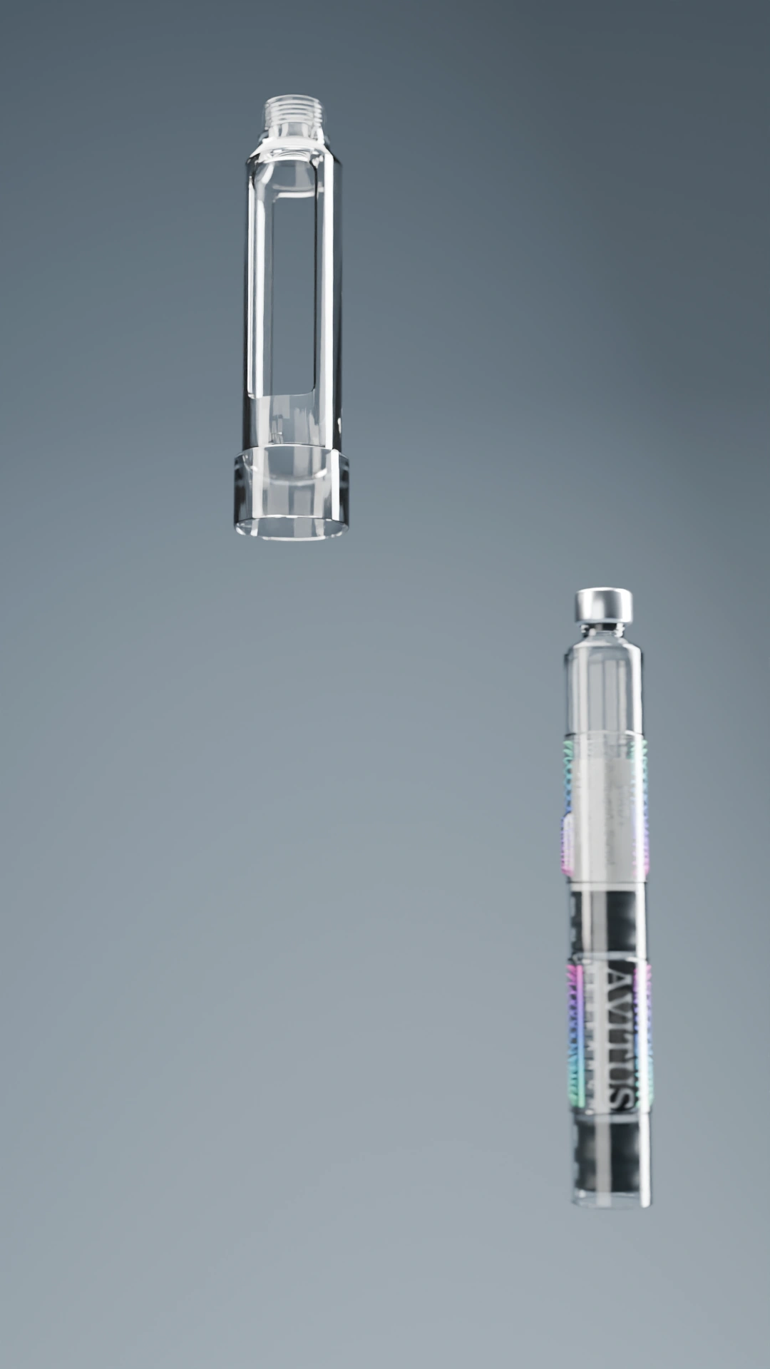 Compatible cartridge aligned with the holder